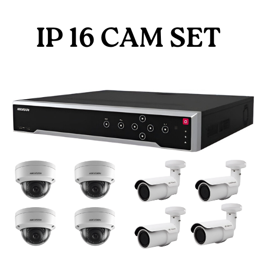 4 CAM SET (5) 16 IP CAM SET (4 MP)