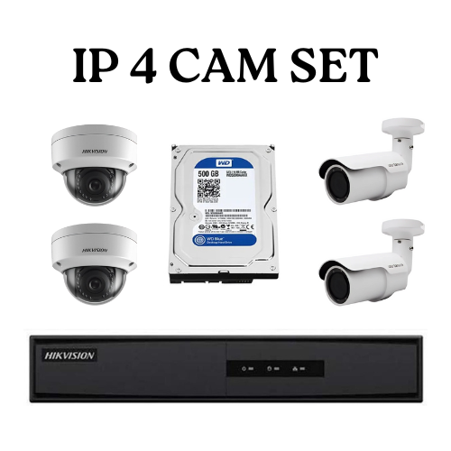4 CAM SET 4 IP CAM SET (4 MP)